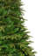 Arbre de Noël 7,5 pi avec flocage en métal robuste de qualité supérieure, extrémités résistantes au feu, blanc chaud et modes de lumière DEL colorés pour un décor des Fêtes
