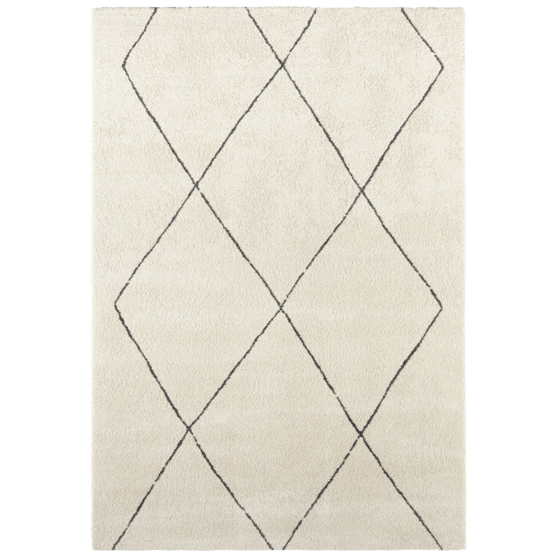 Massy Grey Rug, Rectangle 80 x 150cm