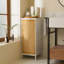 Living Room Side Cabinet With Bamboo Slats Door