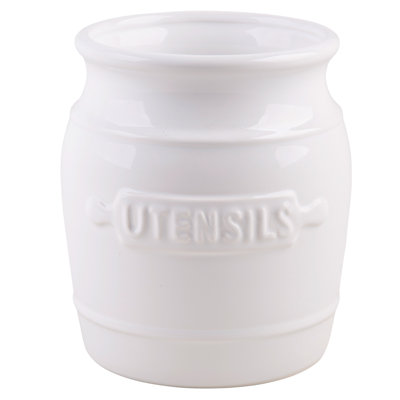 Ceramic / Porcelain Round Utensil Crock