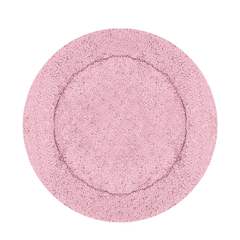 Tapis de salle de bain, Rose, Rond 30 po