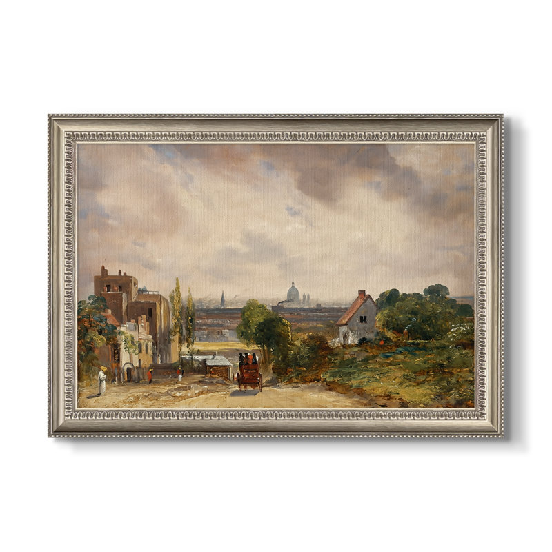 La maison de sir Richard Steele, Hampstead, v. 1832 - John Constable - Toile encadrée sur mesure, Toile avec cadre