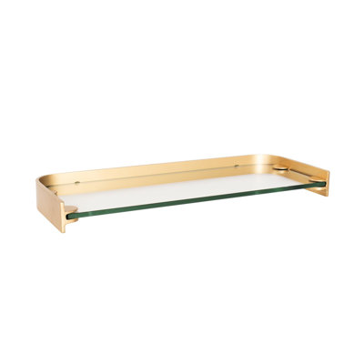 Esteban Glass and Metal Shelf