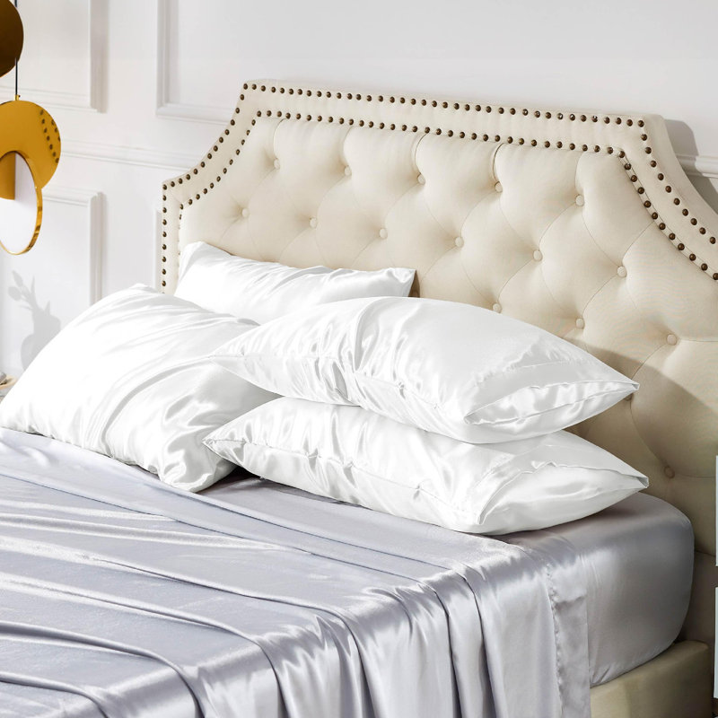 Polyester Pillowcase with Envelope Closure, Pure White, Standard Pillowcase 