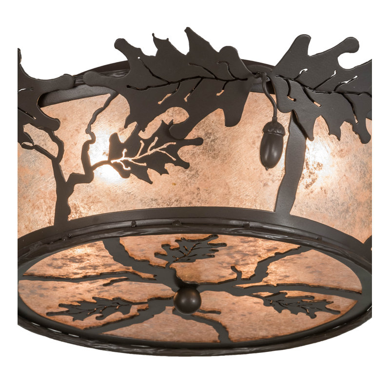 Rustic Lodge 4 - Light Flush Mount