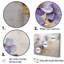 Mauve et or orné de violettes Meadow I - art mural Violettes-97048093-97048100