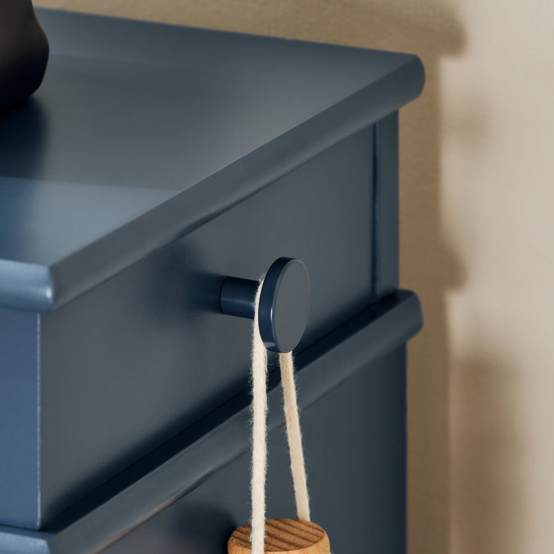 Blue Shoe Bench Wooden Storage Bench with 1 Flip-Drawer ,Upholstered Entryway Bench with Storage for Hallway, Bedroom, 20.47" H x 23.6" W x 9.45" D