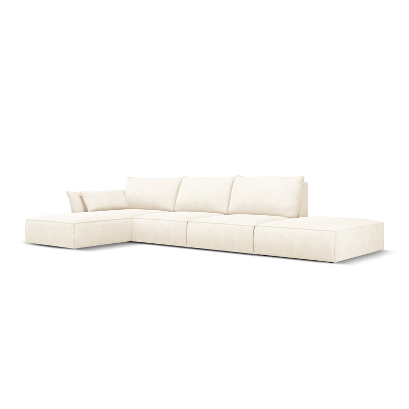 Lener 5 Seater Corner Sofa , Light Beige