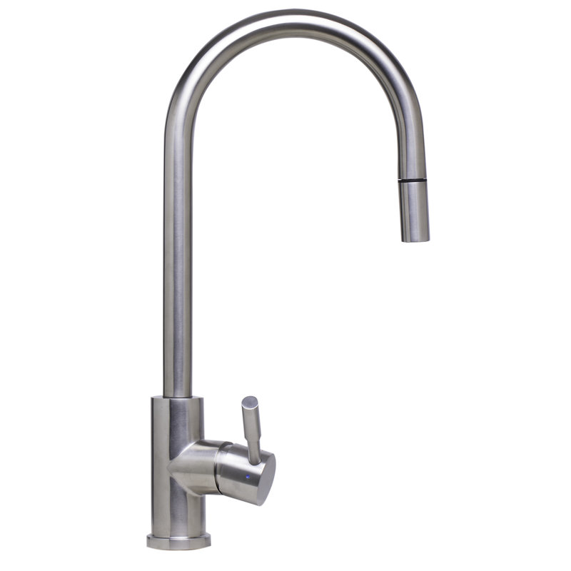 Alfi Brand Pull Down Kitchen Faucet, Brushed Stainless Steel
