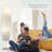 Ginerva 50" White Paper Floor Lamp