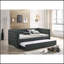 Grey Fabric Daybed W/Trundle-601783494