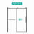 76''H Sliding Shower Door
