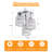3 - Light Glamorous Crystal Flush Mount Ceiling Light  With Iron & Glass-1176001575