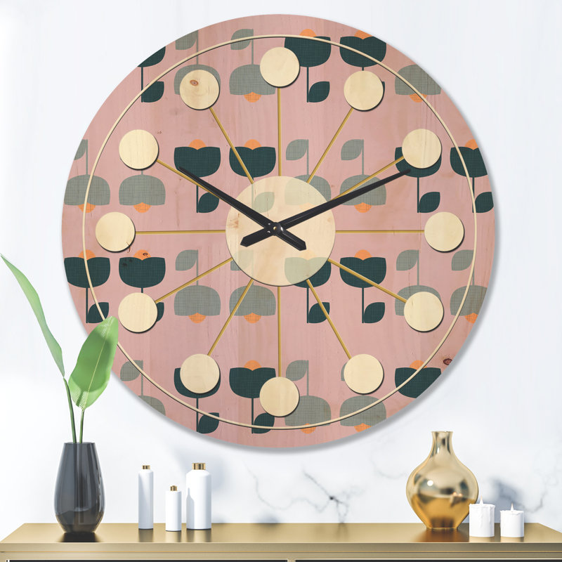 Solid Wood Wall Clock, Large