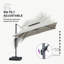 Parasol carré 10 po pour l'extérieur-1947393904