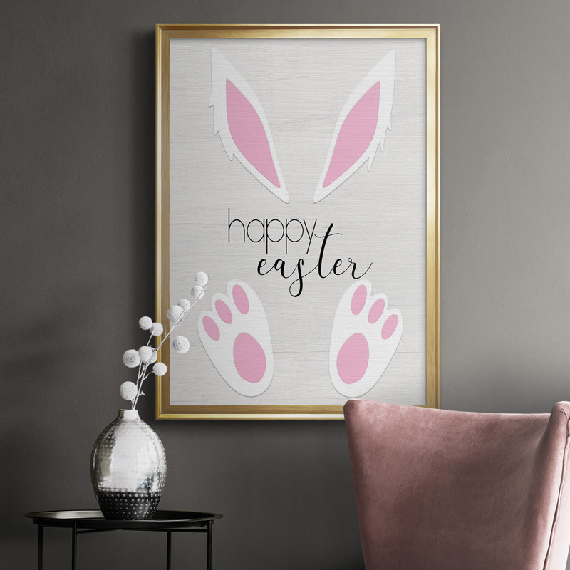 Joyeuses Pâques - impression d'un seul cadre photo, H 42,5 po x l 30,5 po x P 1,25 po, Or