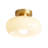 Glass Semi Flush Mount Beige-1031020560