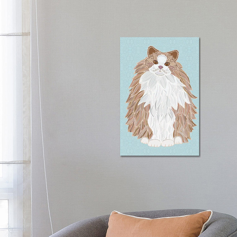 Orange Ragdoll 1 Piece Wrapped Canvas Wall Art, 66.04 cm H x 45.72 cm W
