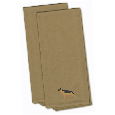 Serviette de cuisine à broderies allemandes berger