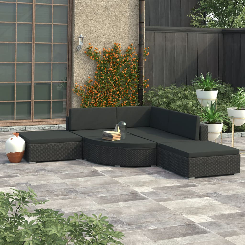 Orren Ellis Pitsburg Garden Lounge 6 Piece Rattan Sectional Seating