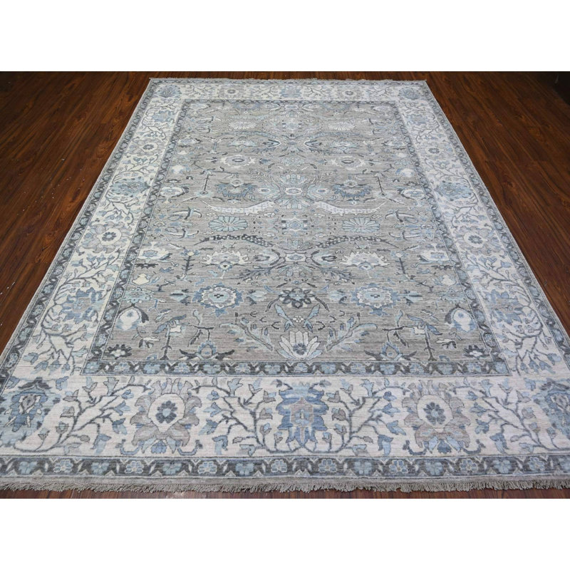 Jamita One-of-a-Kind Rectangle 8'1" X 10'1" New Age Wool Area Rug