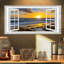«Open Window to Bright Yellow Sunset», photographie-168042336-168042339