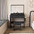 Makeup Vanity With Power Outlet, Hair Dryer Holder And 5 Drawers-424360561