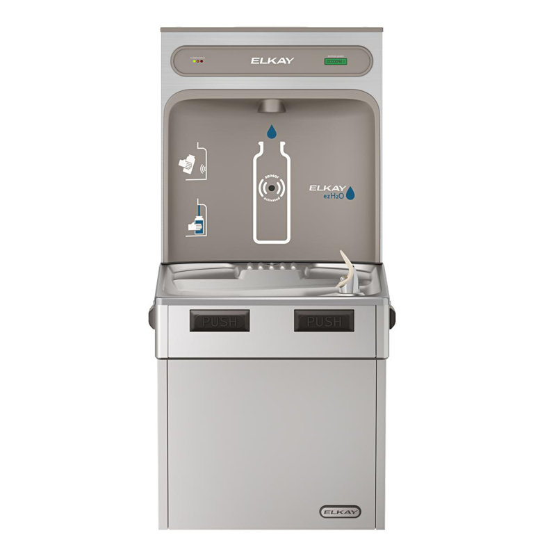 Station de remplissage murale pour bouteilles, Acier inoxydable