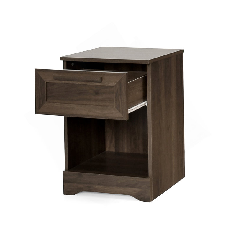 Table de chevet 1 tiroir, Noyer