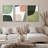 Mid Century Shape Green Tripyth Multicolor Ovals Abstract Mid Century Modern Framed Canvas 3 Pieces Print Wall Decor-119385093-90847642