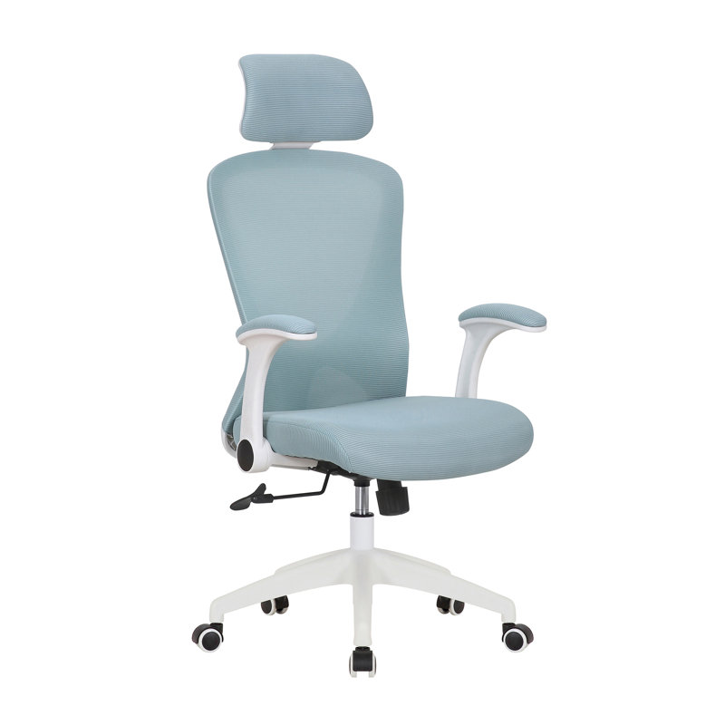 Chaise de travail ergonomique en filet Arjun, Bleu