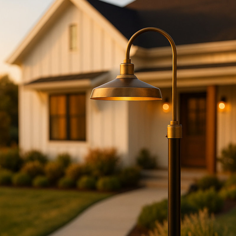 Forge Post Lantern, Burnished Bronze