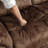87" Wide Modern Skin-friendly Microfiber Manual Reclining Sofa with Soft Backrest and Seat