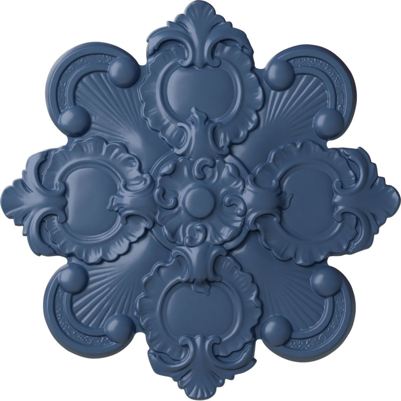 Endurathane Katheryn Ceiling Medallion, 18 1/8"OD x 1 1/4"P, Hand-Painted Americana Finish, Americana