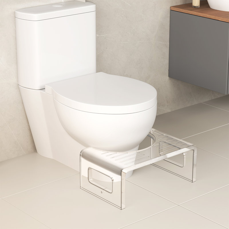 7'' Tall Acrylic Toilet Stool