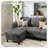 78" Upholstered Sofa With Ottoman-667874751