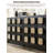 French Retro Solid Wood Rattan Sideboard