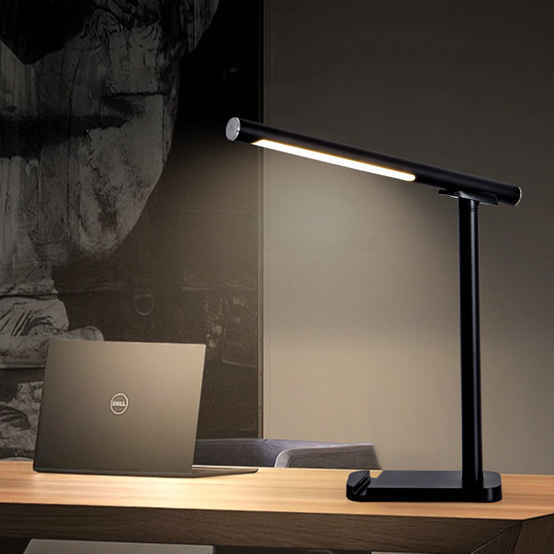 Lampe de bureau magnétique à DEL détachable - à intensité variable, 3 températures de couleur et 5 niveaux de luminosité, alimentée de type c pour lire, travailler et étudier