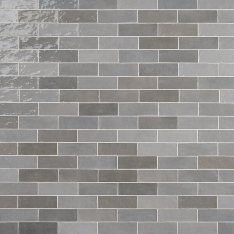 Portmore 3x8 Glazed Ceramic Tile, Gray