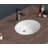 Go Peak Track 13.4'' Ceramic Oval Bathroom Sink with Overflow