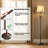 65.3" H Antique Brass Floor Lamp with Night Light