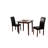 Bettega 3 - Piece Rubberwood Dining Set