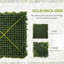50cm Faux Evergreen Hedge