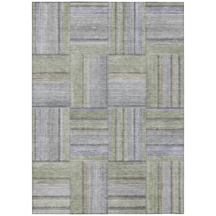 Machine Washable Indoor/Outdoor Jeffery ACN2285 Geometric Rug