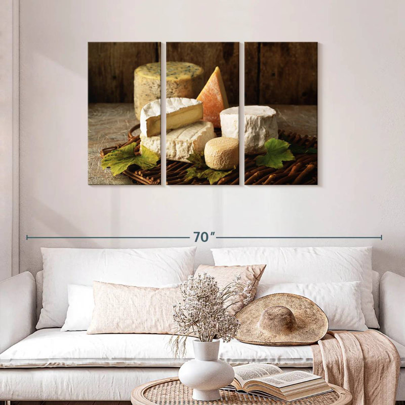 Yarlin Rustic Cheese, 28" H x 45" W