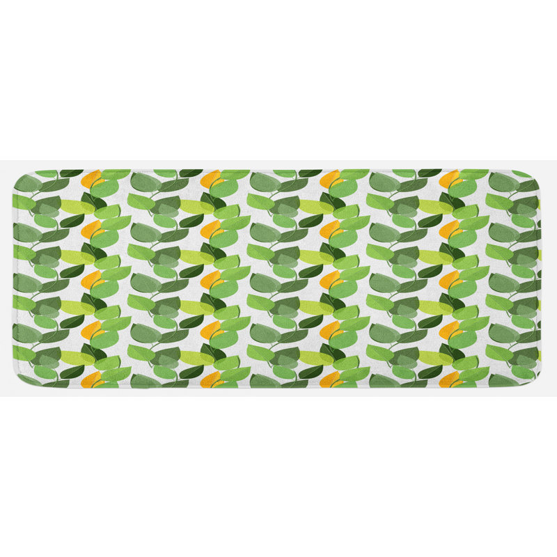 Tapis de cuisine à feuilles