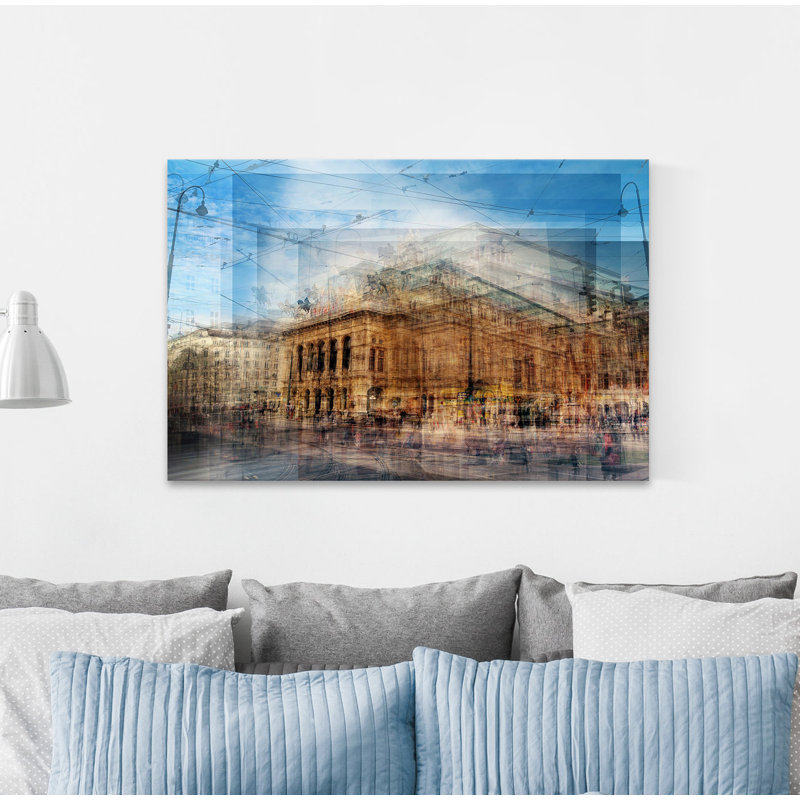 «Vienna Vienna House» par Chris Albert, reproduction sur toile tendue, H 12 po x l 18 po