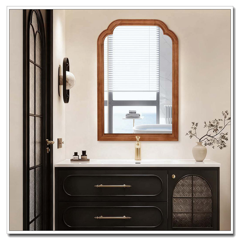 Miroir de coin, Yellow Brown, 36" H x 24" W