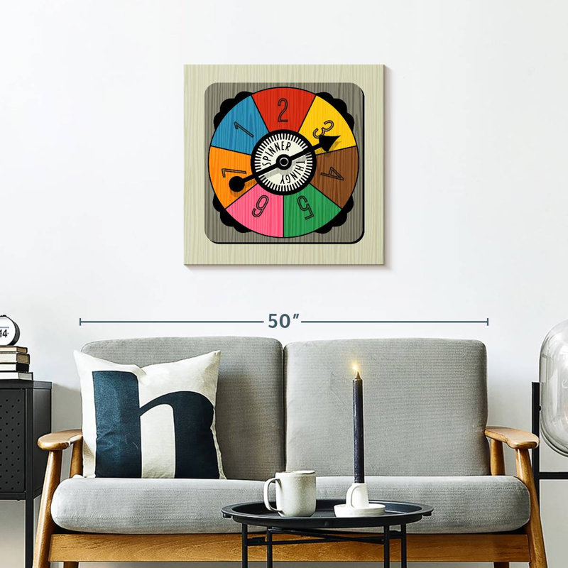 Senne Game Spinner, 24" H x 24" W