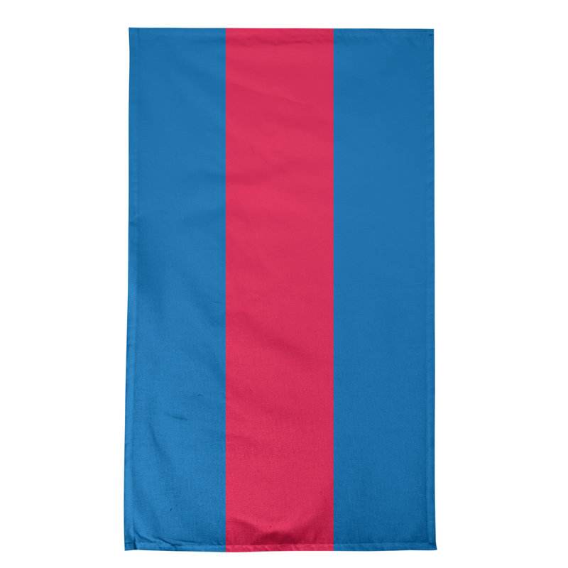Tea Towel Kitchen Towel, Blue/Red/Blue, Cotton